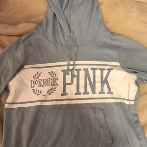 light blue Pink sweatshirt
